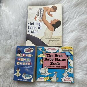 Baby Names & Post Natal Fitness Books Maternity Name Meanings Kids Bundle of 3